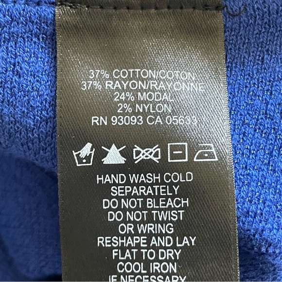 Nic+Zoe Ultra Marine Blue Knit Scoop Neck Fit and Flare Midi Dress Size Small - Picture 12 of 14